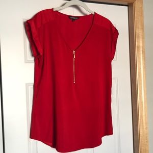 Zip Front Blouse